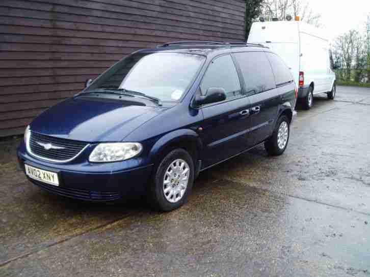 LEFT HAND DRIVE 2002 7 SEATER MPV CHRYSLER VOYAGER 2.5 CRD SE AIR CON UK REG LHD