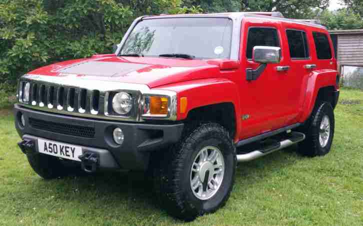 LHD HUMMER H3 LUXURY 3.7 AUTOMATIC LEFT HAND DRIVE 4X4 RED CHROME PACK