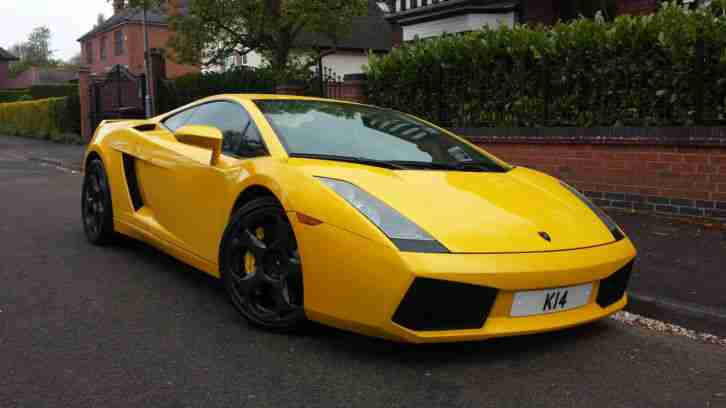 LHD LAMBORGHINI GALLARDO 2004 YELLOW E GEAR AUTO 5.0 V10 4WD LEFT HAND DRIVE!