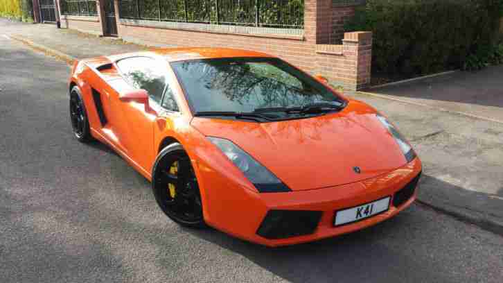 LHD LAMBORGHINI GALLARDO 2005 ORANGE E GEAR AUTO 5.0 V10 4WD LEFT HAND DRIVE!