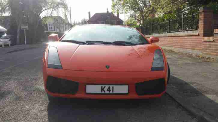 LHD LAMBORGHINI GALLARDO 2005 ORANGE E GEAR AUTO 5.0 V10 4WD LEFT HAND DRIVE!