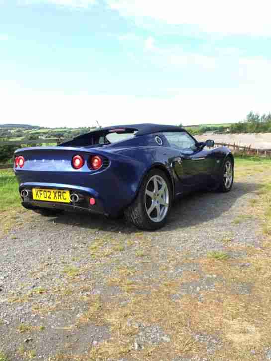 LOTUS ELISE 2002 16V 1.8 IN MET BLUE WITH BLACK TRIM.