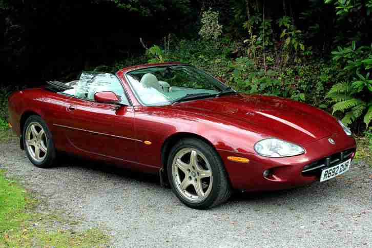 LOW MILEAGE JAGUAR XK8 CONVERTIBLE 1998 ONLY 60,600 MILES Carnival Red Mica