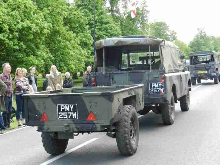 LWB LANDROVER 109 & TRAILER EX MOD