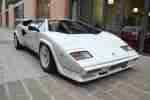 Countach 5000S in White on a Two