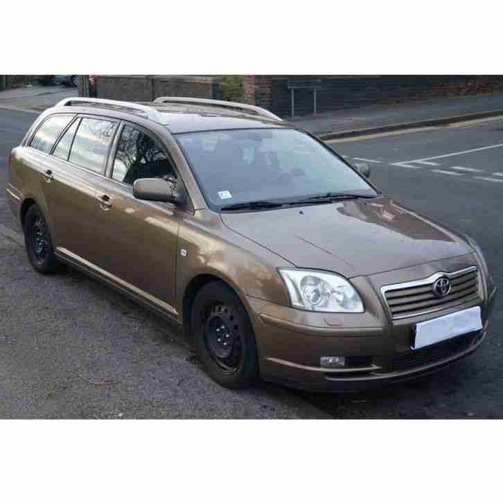 Left side drive brown Toyota Avensis (2004) registrated in Latvia ( Europe )