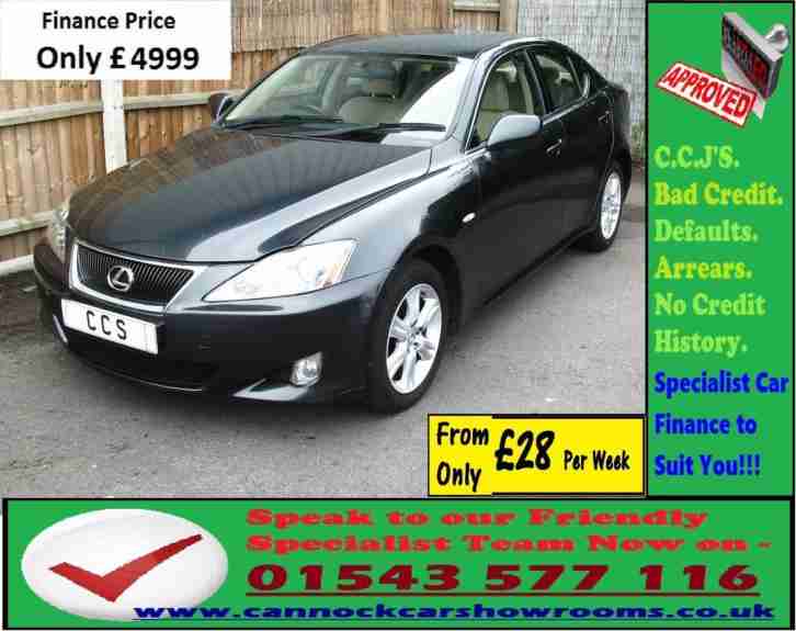 Lexus IS 220d 2.2TD GUARANTEED CAR FINANCE