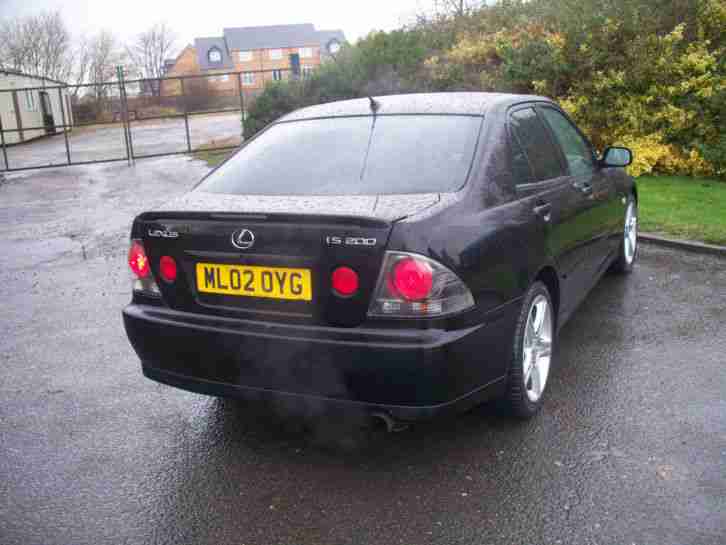 Lexus IS200 Sport 2002 Black excellent condition MOT Sept 2015 PX considered