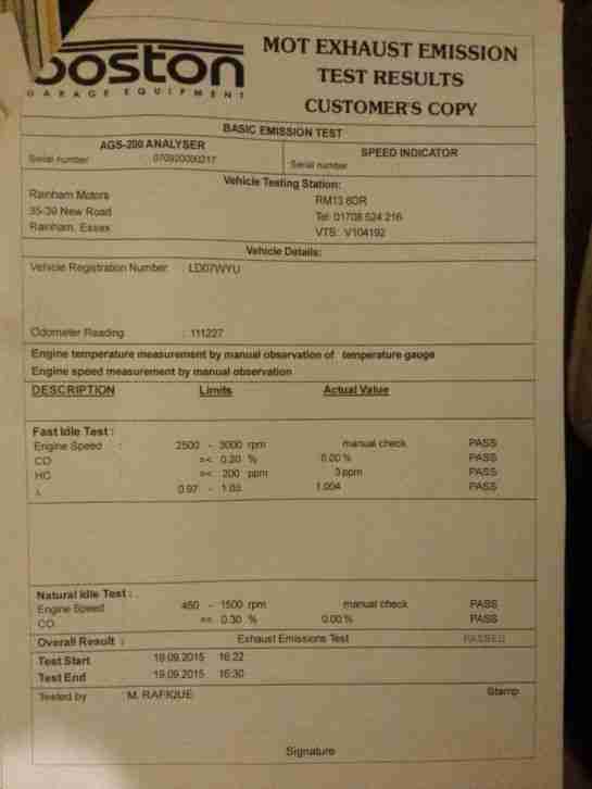 Lexus Rx 350 Auto 4/4 2007 MOT 2016/10/15