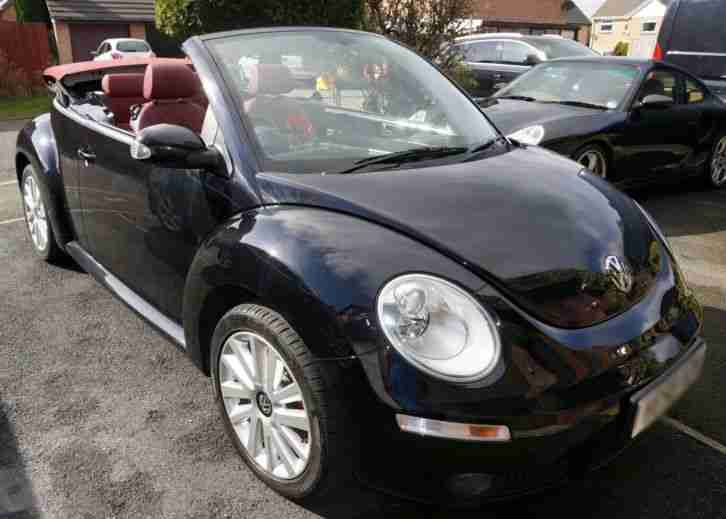 Limited Edition 2008 (58) VW Beetle Convertible Solar (black red with leather)