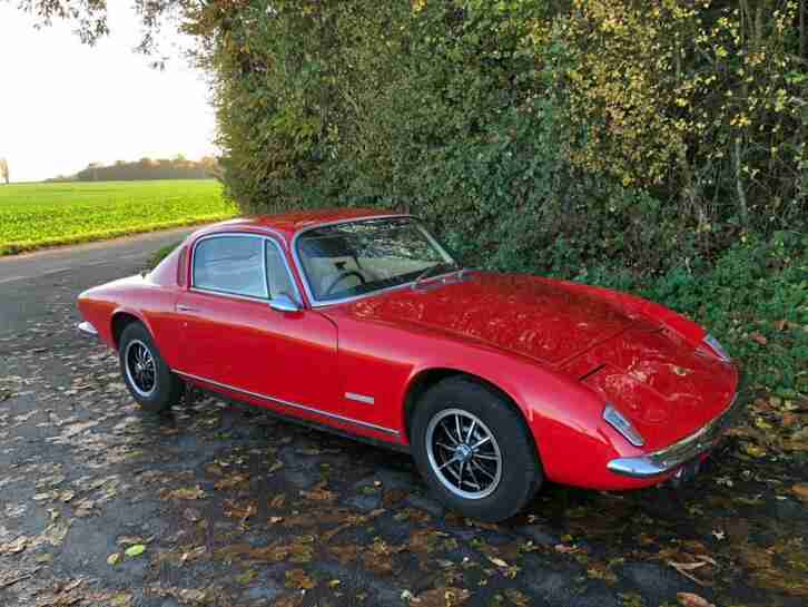 Lotus Elan+2S130 5, 1973. Stunning in Calypso Red with soft magnolia leather.