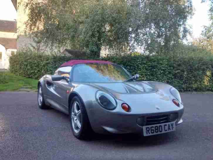 Lotus Elise S1 1.8 VVC convertible silver with burgundy trim VX220