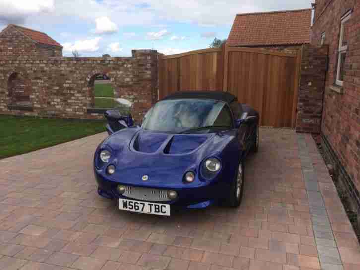 Lotus Elise Series 1 car Azure Blue Appreciating Classic Car Low Mileage