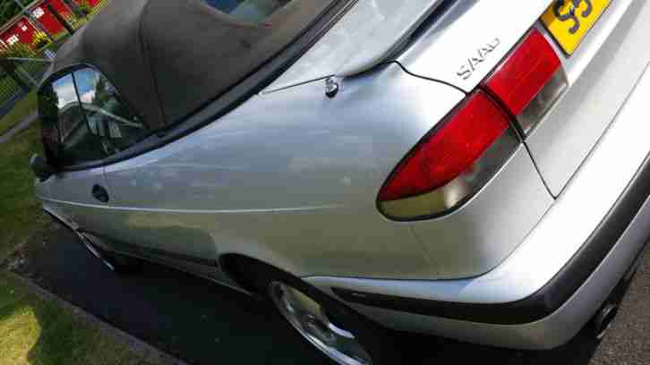 Low mileage 78K Saab Convertible 9-3: 6 Months MOT.