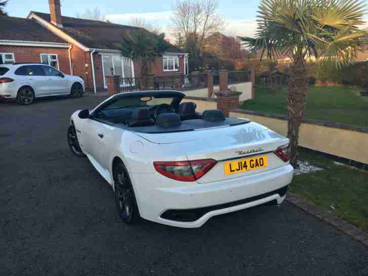 MASERATI GRANCABRIO SPORT AUTO WHITE 2014 19500 miles full Maserati S/H