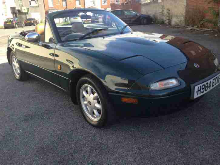 MAZDA MX5 CONVERTIBLE H REG AUTOMATIC GREEN LEATHER ALLOYS IMPORT NICE LOOKING