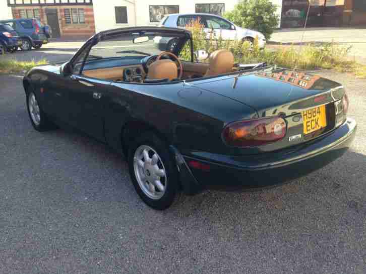 MAZDA MX5 CONVERTIBLE H REG AUTOMATIC GREEN LEATHER ALLOYS IMPORT NICE LOOKING