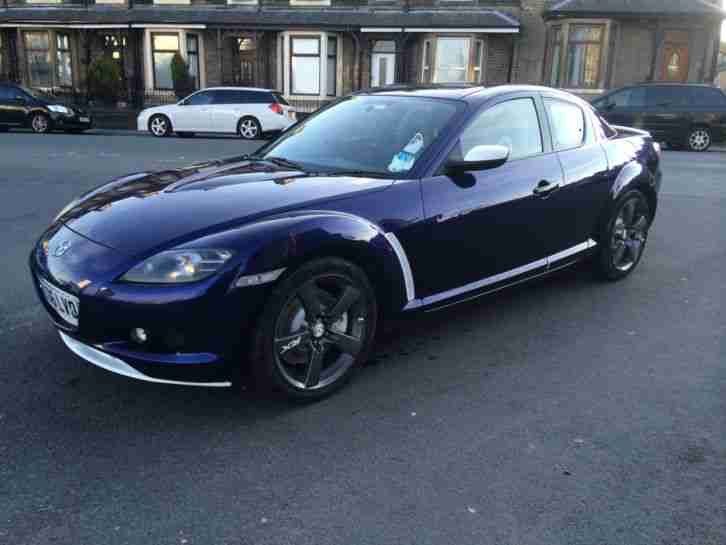 MAZDA RX8 192PS BLUE COLOR 5 SPEED STARTS AND DRIVE HOT OR COLD NO RESERVE