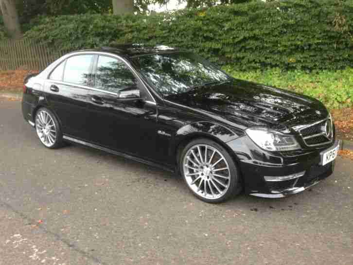 MERCEDES BENZ C 63 AMG EDITION 125 BLACK WITH BLACK LEATHER , FACELIFT MODEL