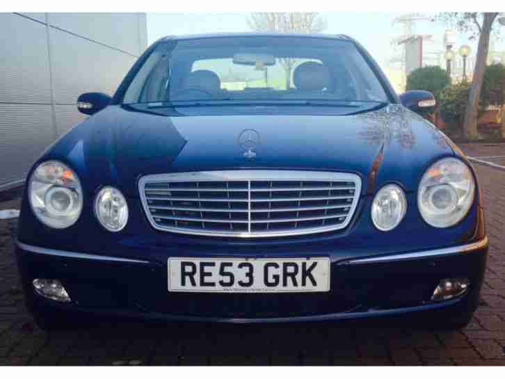 MERCEDES BENZ E320 53 2003 SALOON DARK BLUE CDI DIESEL E CLASS PAN ROOF