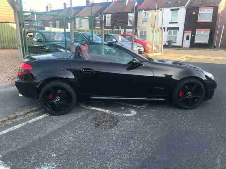 MERCEDES-BENZ SLK 200 KOMPRESSOR AUTOMATIC BLACK CONVERTIASBLE 46000 MILES