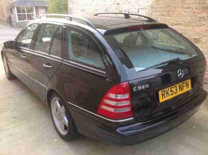 MERCEDES C320 ESTATE BLACK PETROL