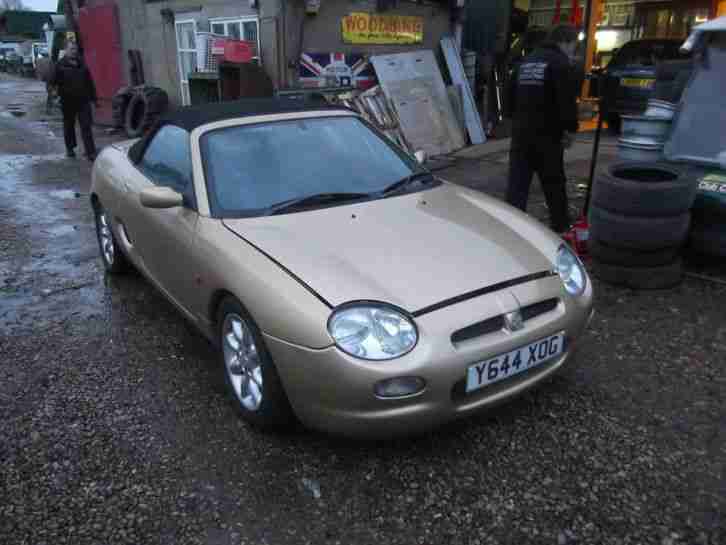 MG MGF 1.8i Convertible Met Gold with Alloys 58K SPARES OR REPAIR, Y Reg SALE