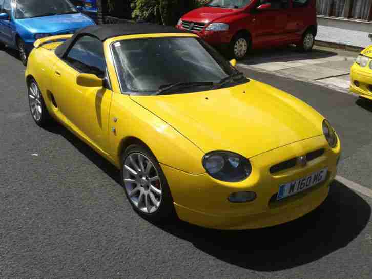 MG TF MGF 160 TROPHY YELLOW W 160 MG PRIVATE PLATE INC REG AS TROPHY ON V5