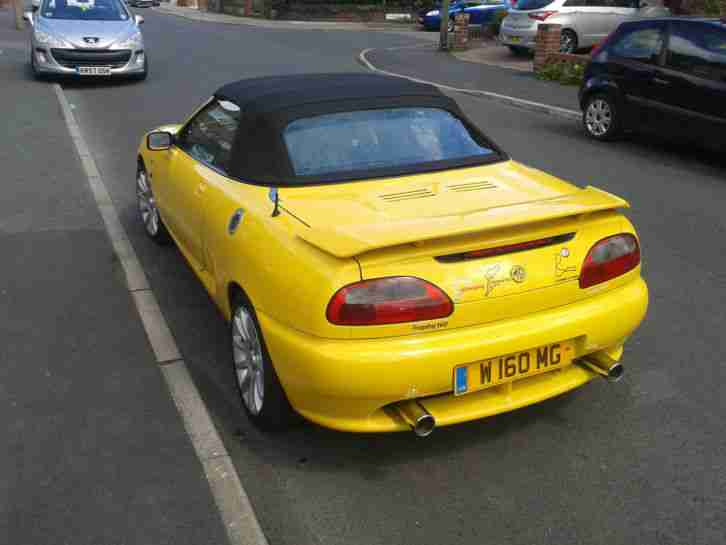 MG TF / MGF 160 TROPHY YELLOW W 160 MG PRIVATE PLATE INC REG AS TROPHY ON V5