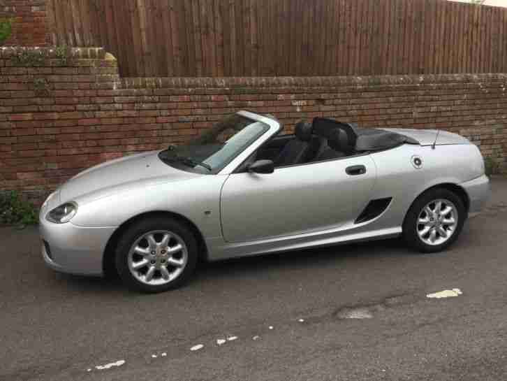 MG TF Sports Silver Sports Car Coupe 54 soft top convertible