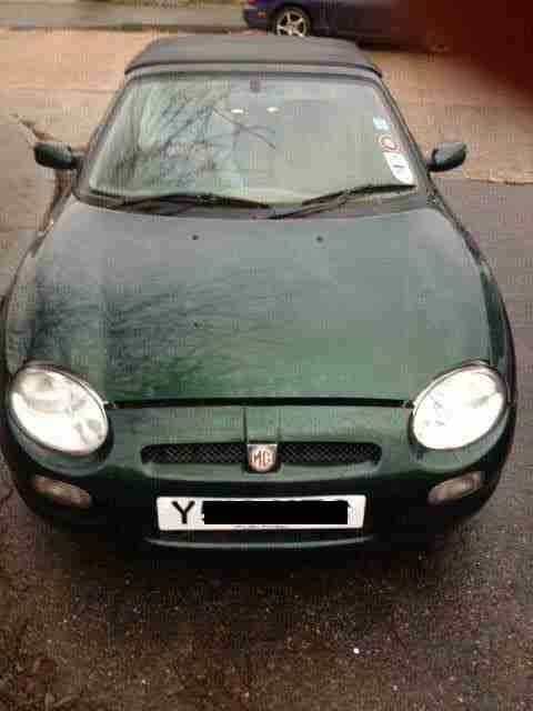 MGF green 2001 58000 miles no MOT