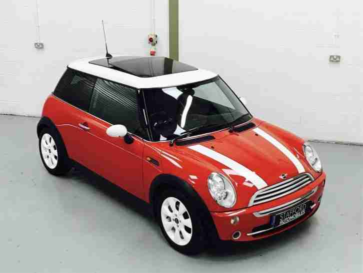 MINI 1.6 COOPER 3DR, PETROL, MANUAL, R53, WHITE WHEELS