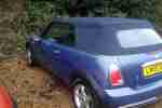 COOPER AUTO BLUE CABRIOLET SAT NAV