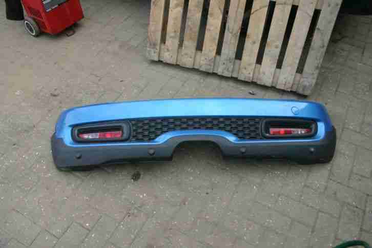 MINI COOPER S REAR BUMPER BLUE COMPLETE WITH PARKING SENSORS METAL BACKING