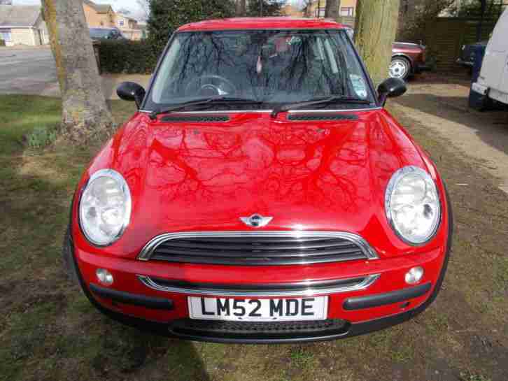 MINI ONE 2003 1.6 MANUAL 3 DOOR HATCHBACK RED