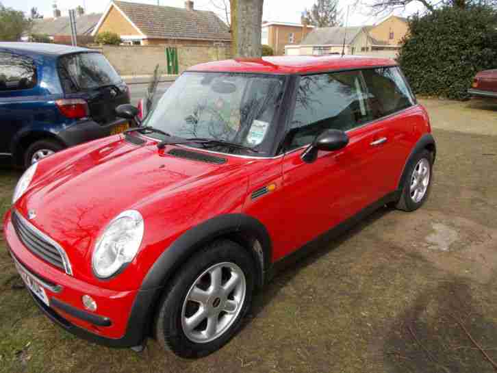 MINI ONE 2003 1.6 MANUAL 3 DOOR HATCHBACK RED
