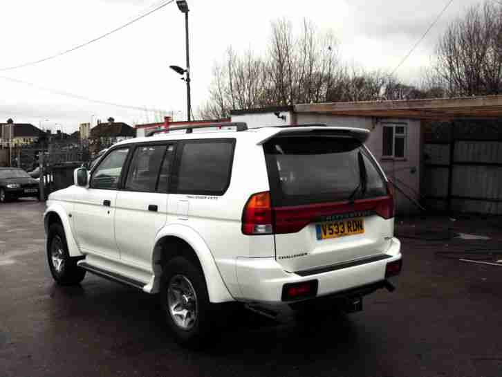 MITSUBISHI CHALLENGER SHOGUN SPORT 2.5 TD GLS 4WD TURBO DIESEL MANUAL RARE WHITE