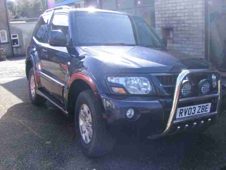 MITSUBISHI SHOGUN EQUIPE 3 DOOR 3.2 DIESEL AUTOMATIC 102000 MILES 2003