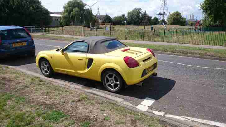 MR2 roadster yellow