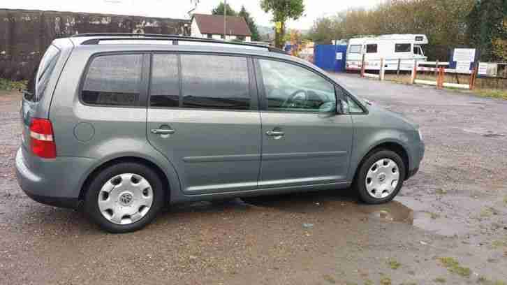 MUST SEE VERY CLEAN 2004 54 VW TOURAN 1.9TDI 7 SEATS PEARL MET GREY POSS P/X???