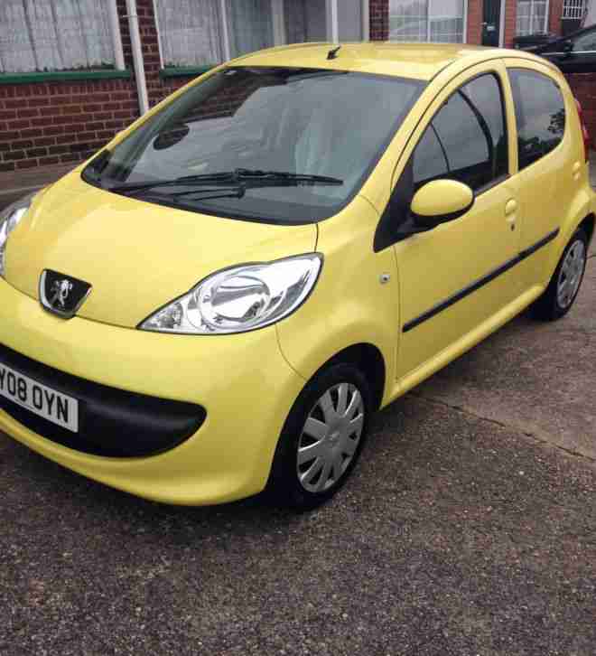 MUST VIEW 2008 PEUGEOT 107 URBAN YELLOW