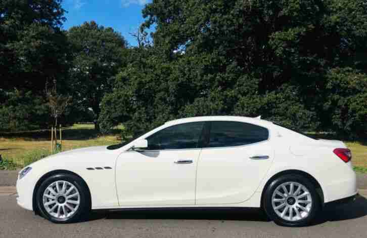 Maserati Ghibli 3.0 Diesel 2014 White with Tobacco Leather