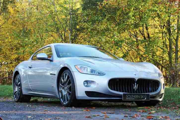 Maserati GranTurismo S 4.7 Automatic, Silver, Red Leather, SatNav, FMSH