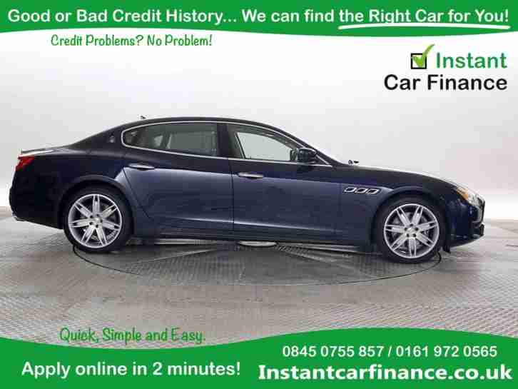 Maserati Quattroporte 3.0TD ( 275bhp ) Auto 2015MY GOOD/BAD CREDIT CAR FINANCE