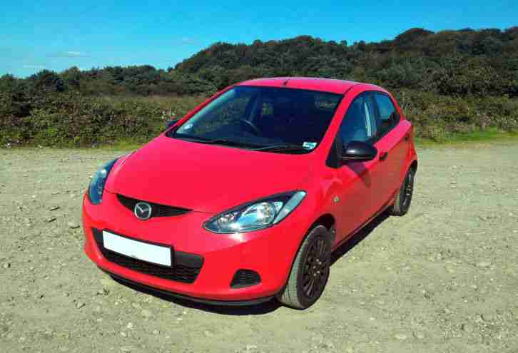 Mazda 2 TS (A C) Red 60 Plate 36.5K miles New MOT Just serviced