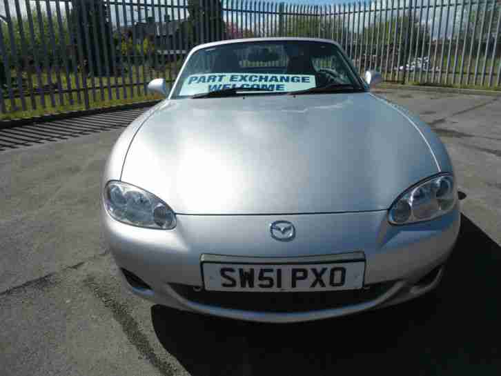 Mazda MX-5 1.6i 2001 Silver Convertable soft top