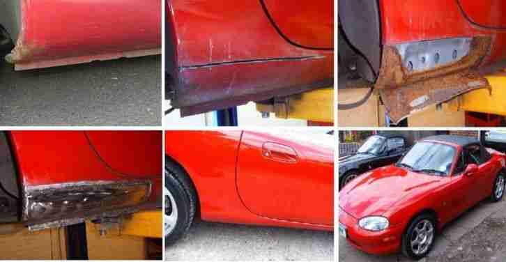 Mazda MX5 Sill Repairs (By MX5 WORKS the MX5 Specialist)