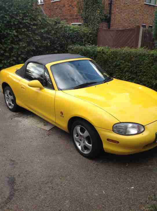 MX5 Yellow Convertible