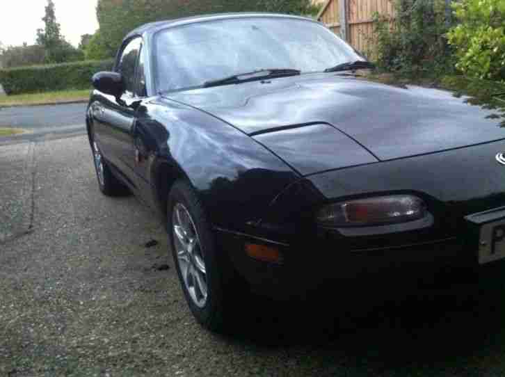 Mazda Mx5 Mk1 1996 P Reg 1.6 Black Manual Fsh Mx 5 2 Door Sports Convertable