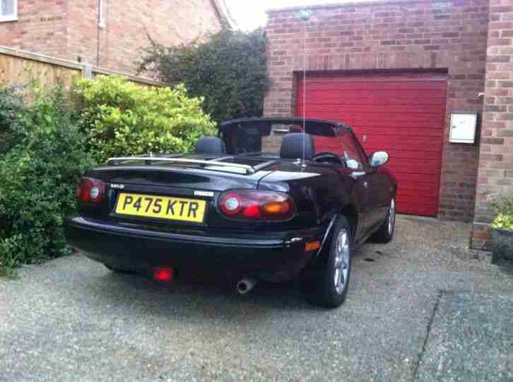 Mazda Mx5 Mk1 1996 P Reg 1.6 Black Manual Fsh Mx 5 2 Door Sports Convertable